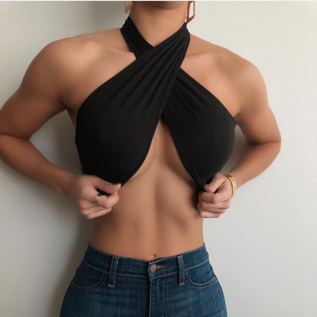 Strapless Bra Backless - แฟชั่นสำหรับผู้หญิงมินิท่อนบนเซ็กซี่ของผู้หญิงเสื้อครอปเกาะอกไร้สายเปิดไหล่เปิดไหล่แบบลำลองเปิดไหล่ Y2K ฤดูร้อน