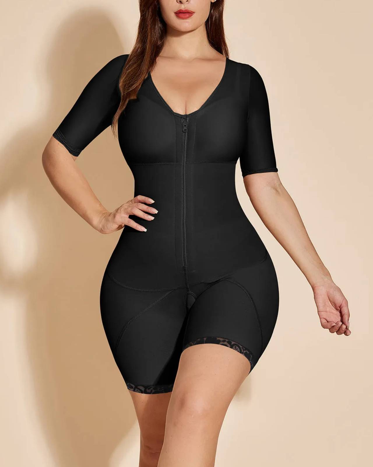 Shapewear Bodysuit Firm - Full Body โคลอมเบีย Girdles Shaper การบีบอัดสูงชุดบอดี้สูทหลังผ่าตัดหลังคลอด