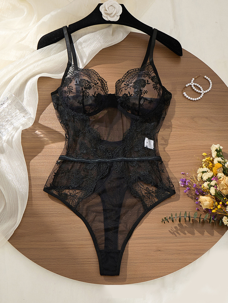 บอดี้สูทลูกไม้ลายดอกไม้สำหรับผ - Lace Teddy Lingerie บทวิจารณ์และราคา
