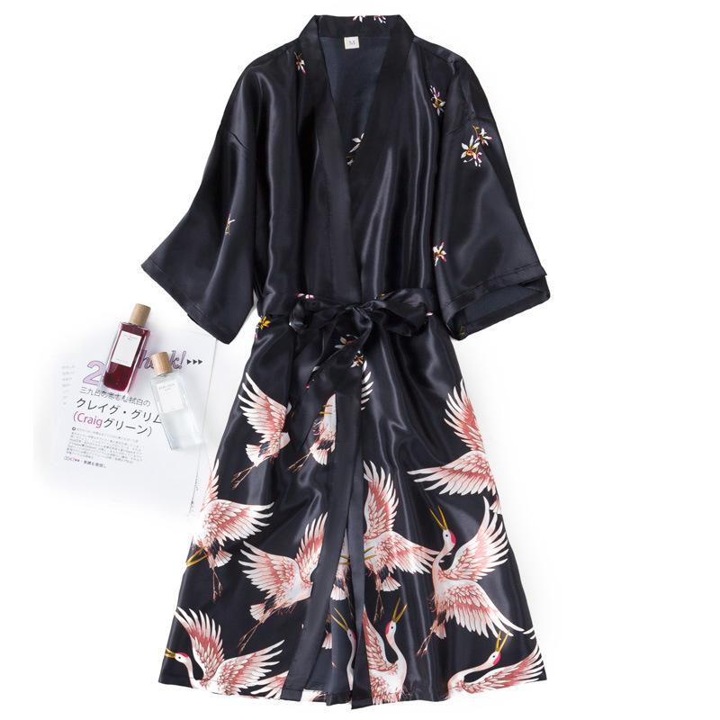 Burgundyผู้หญิง2PCS Fauxผ้าไหม - Robe Silk Women บทวิจารณ์และราคา